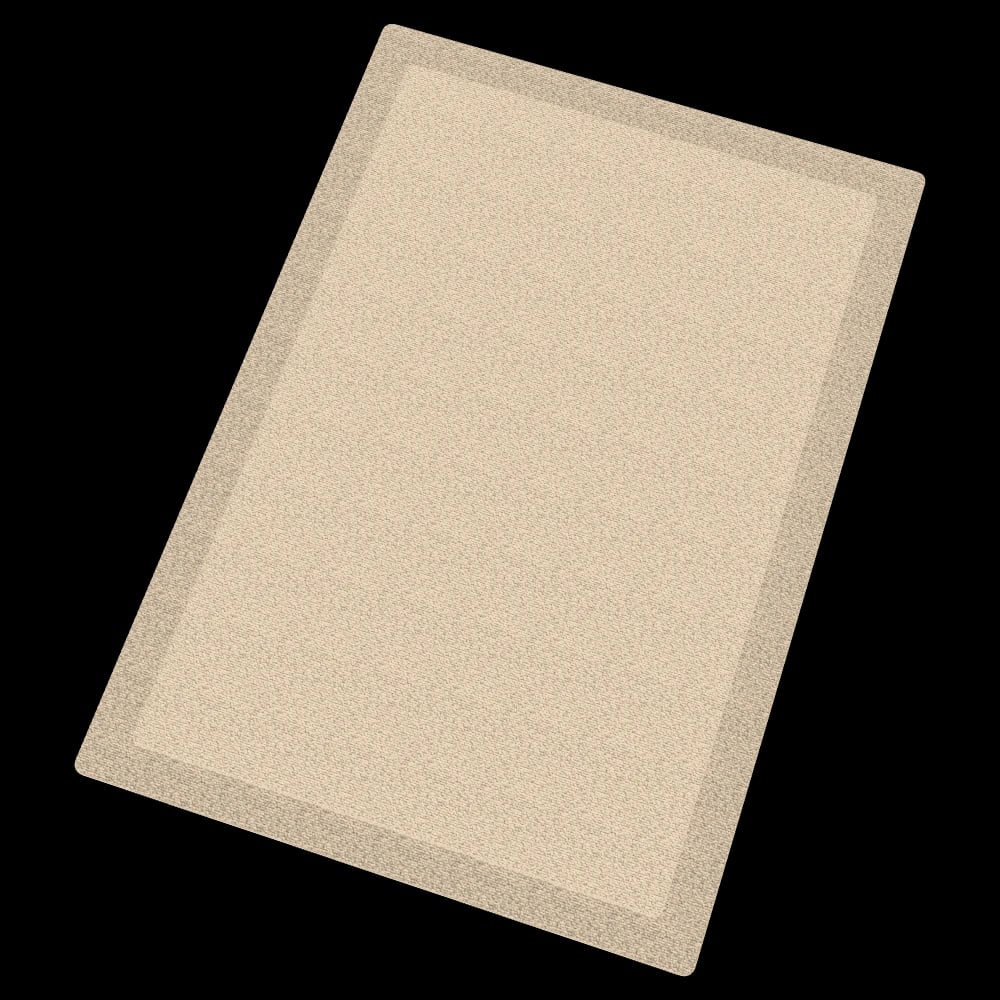Pebble Wool Rug 200 × 290 in Oatmeal — top view